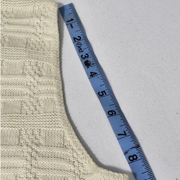 MILRANK MEN’S BEIGE CLASSIC STYLE KNIT SWEATER VEST WITH POCKETS –  SIZE MEDIUM - Picture 10 of 10